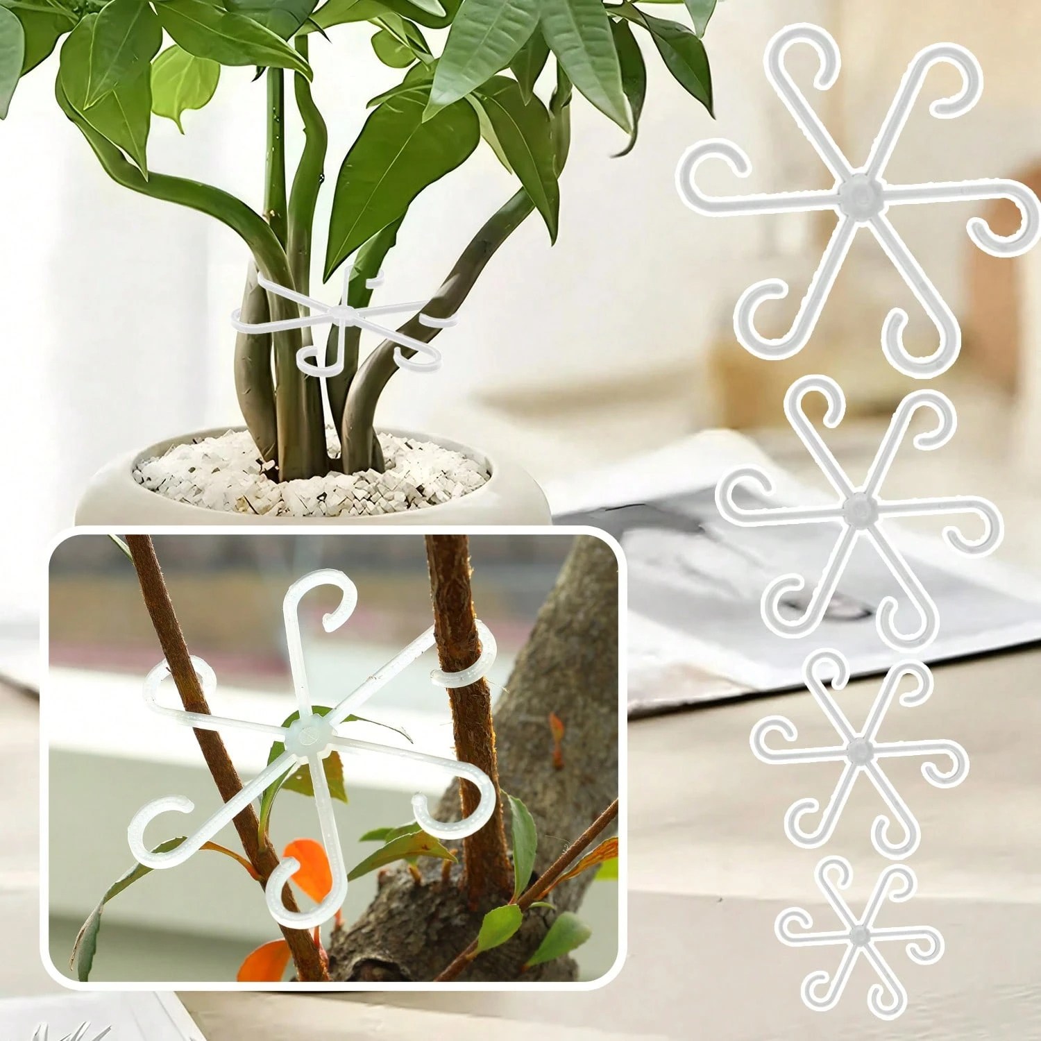 1Pc Plastic Plant Support Clip - Vine Climbing Plastic ulasan dan harga