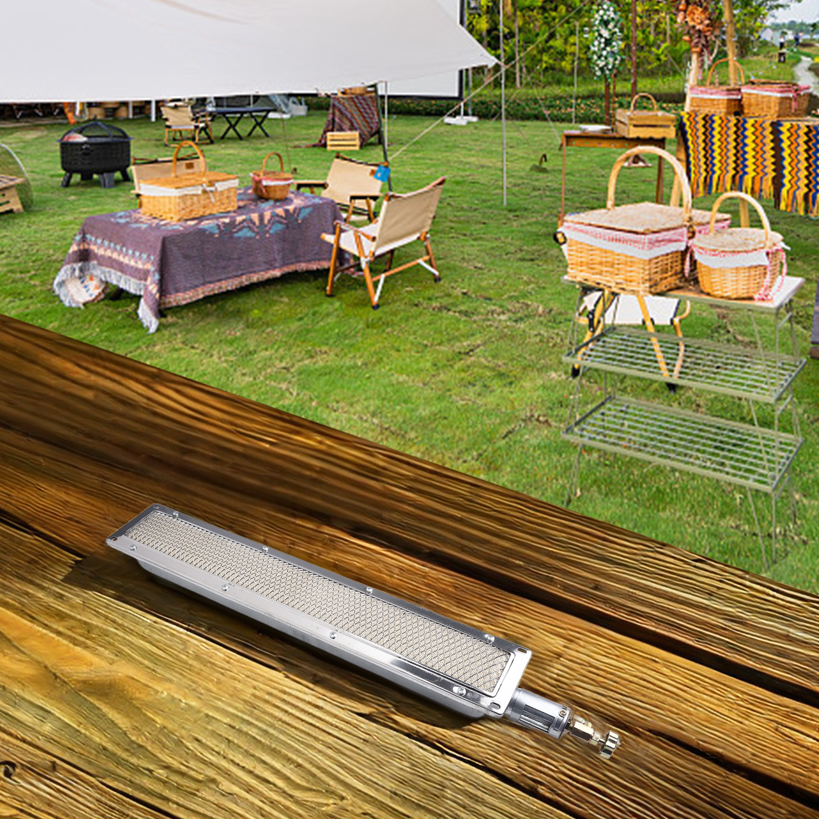 1pc BBQ Gas Grill Infrared Sid - Ceramic Heat Emitter ulasan dan harga
