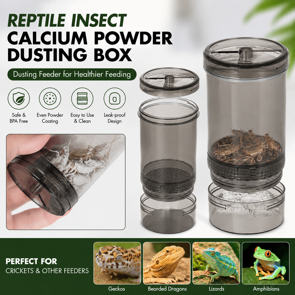 Reptile Insect Calcium Powder  - Calcium Powder Reptile ulasan dan harga