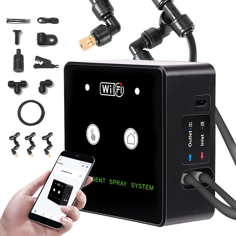 360° Rotatable Wifi Rainforest - Terrarium Fogger Ultrasonic ulasan dan harga