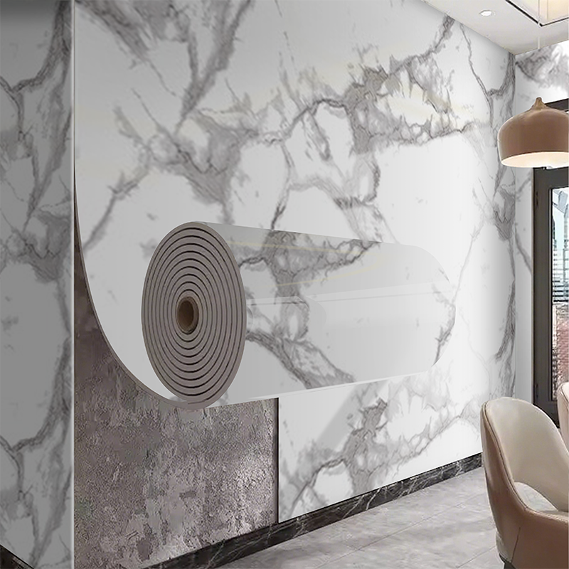 Marble Stickers Self-Adhesive  - Pvc Panel Background ulasan dan harga