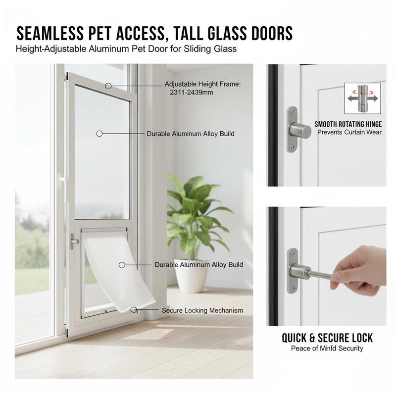 Dog Door for Sliding Glass Doo - Glass Door Hinge ulasan dan harga