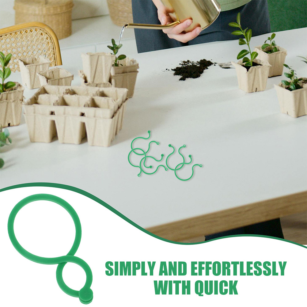 200Pcs Garden Plant Clips ABS  - Vine Climbing Plastic ulasan dan harga