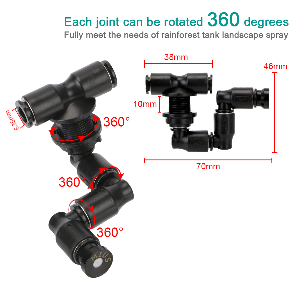 360° Adjustable Spray Nozzle S - Terrarium Fogger Ultrasonic ulasan dan harga