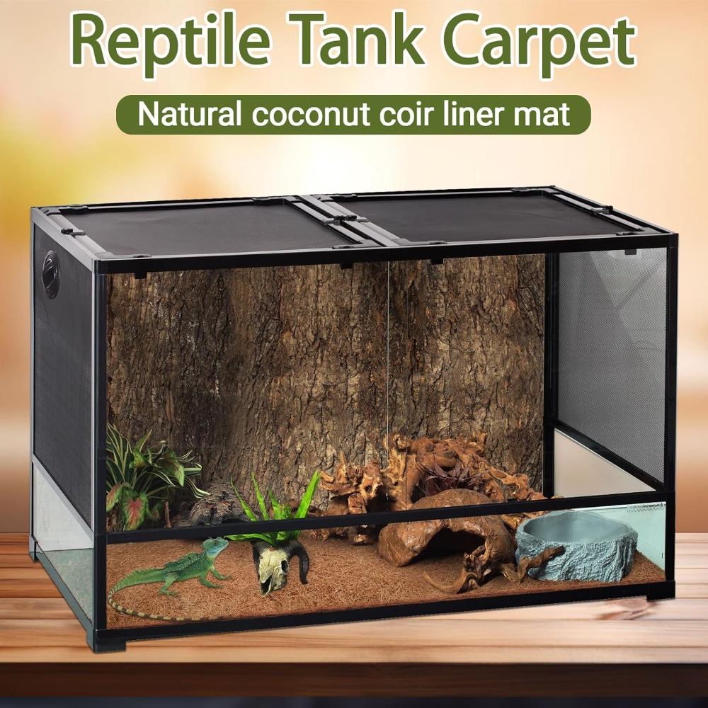 10 Pack Reptile Carpet Mats, 1 - Substrate Coconut Fiber ulasan dan harga