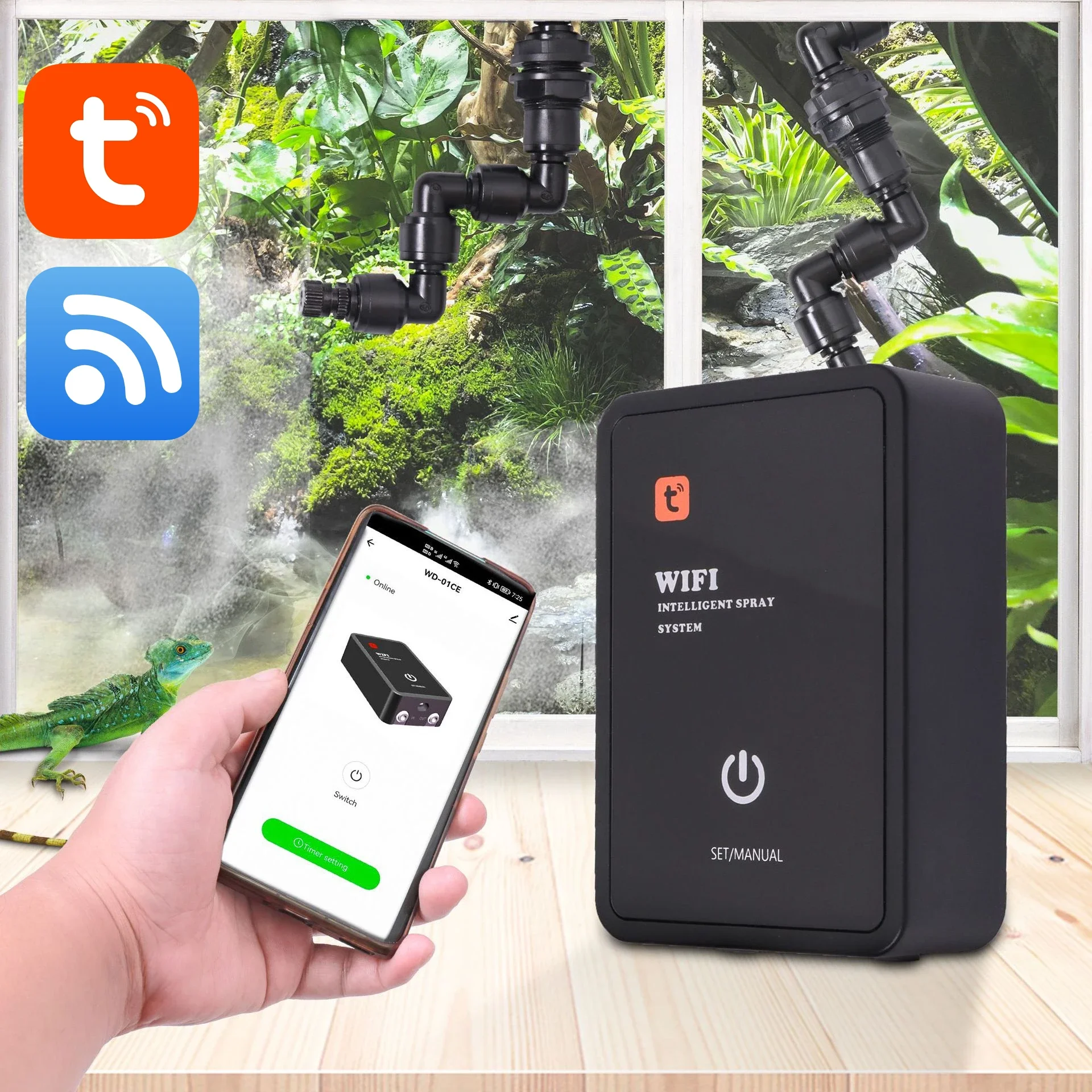Intelligent Reptile Fogger Ter - Terrarium Fogger Ultrasonic ulasan dan harga