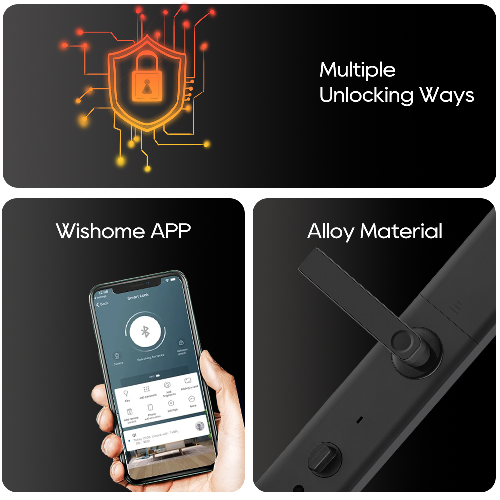 SANKESONG Waterproof Tuya Biom - Glass Door Hinge ulasan dan harga