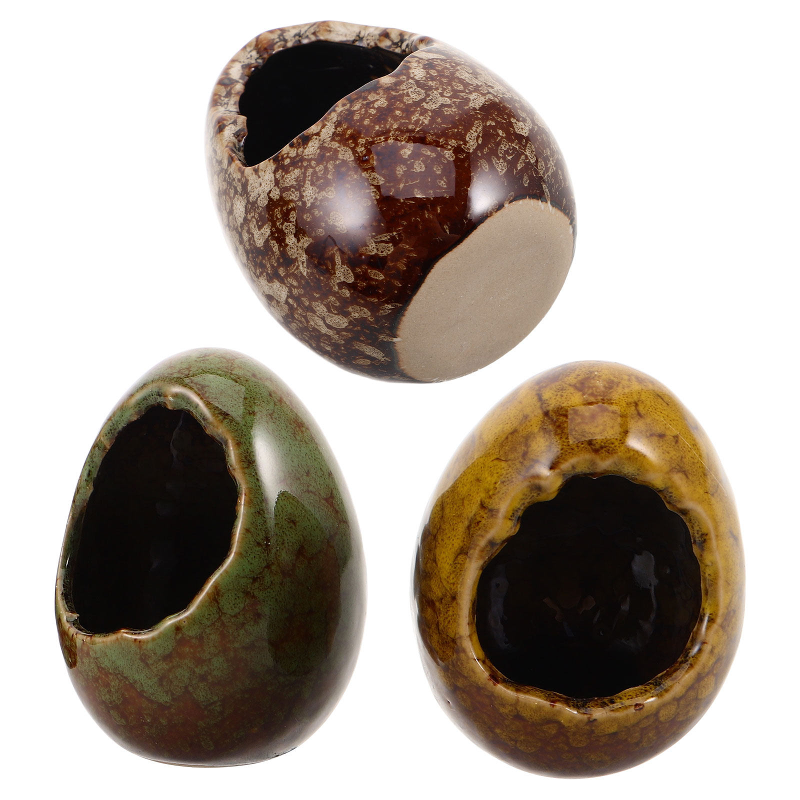 3 Pcs Fish Shelter Aquarium Hi - Hide Cave Ceramic ulasan dan harga